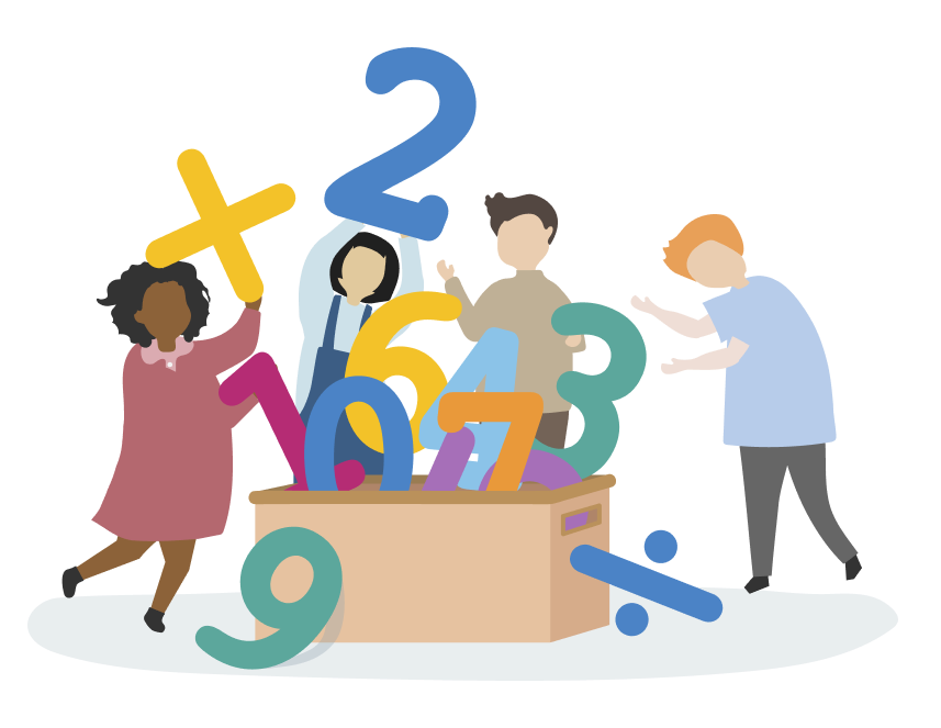 students working together to do Common Core math