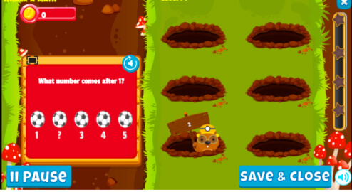 Whack-A-Math fun math game to practice 3rd grade math on LoonyLearn