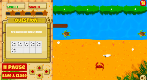 Marine Math fun math game to practice 3rd grade math on LoonyLearn
